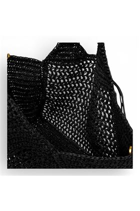 Borsa Gianni Chiarini in paglia crochet colore rosa antico. GIANNI CHIARINI | 11953-BLUSH